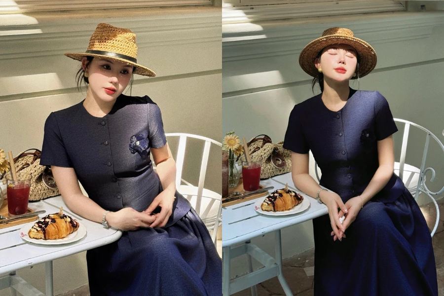 Hot girl Ỉn Cheng hóa nàng tiểu thư kiêu sa, hút trọn ánh nhìn