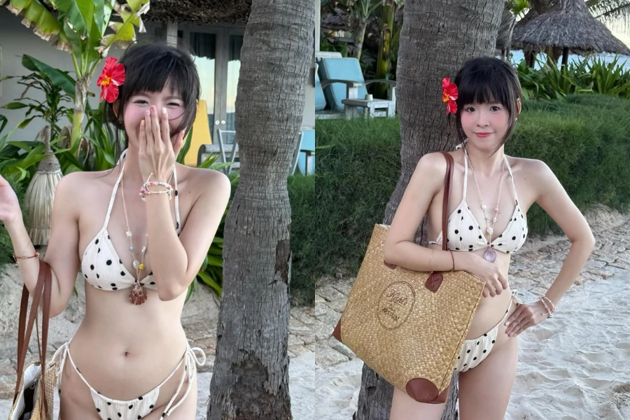 Hot girl FAPtv Thúy Kiều lên đồ đi biển cực “gắt”