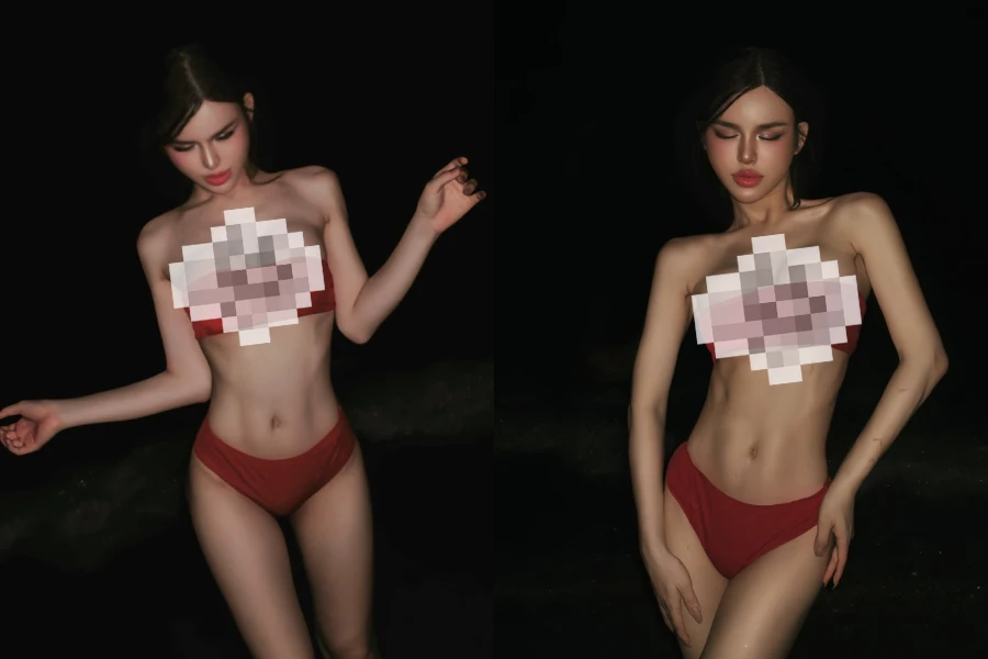 "Bé mèo" Mẫn Nhi diện bikini khoe body chặt chém