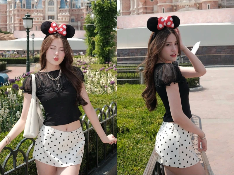 Hot girl Tăng Mỹ Hàn khoe giao diện nàng Mickey đáng yêu