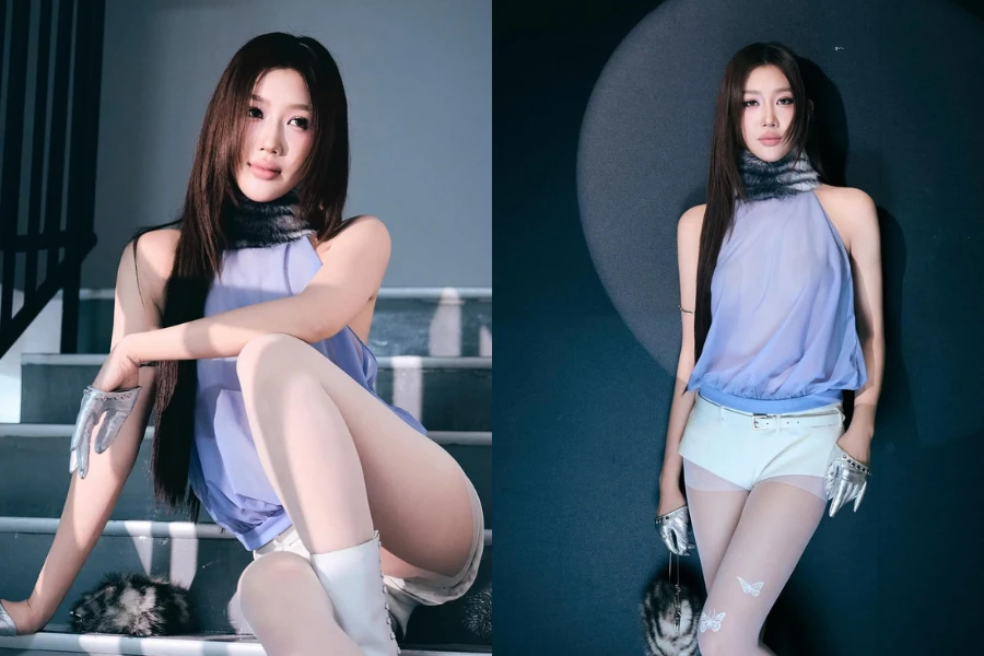 Thúy Ngân lên đồ thời thượng, không hở vấn chiếm spotlight