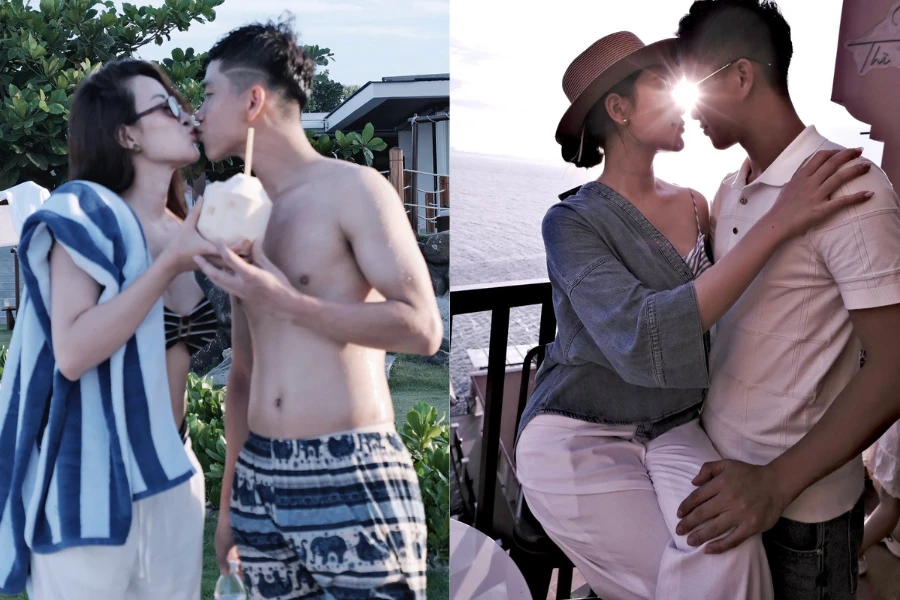 Phan Văn Đức “khóa môi” bà xã hot girl khiến fan "bỏng mắt"