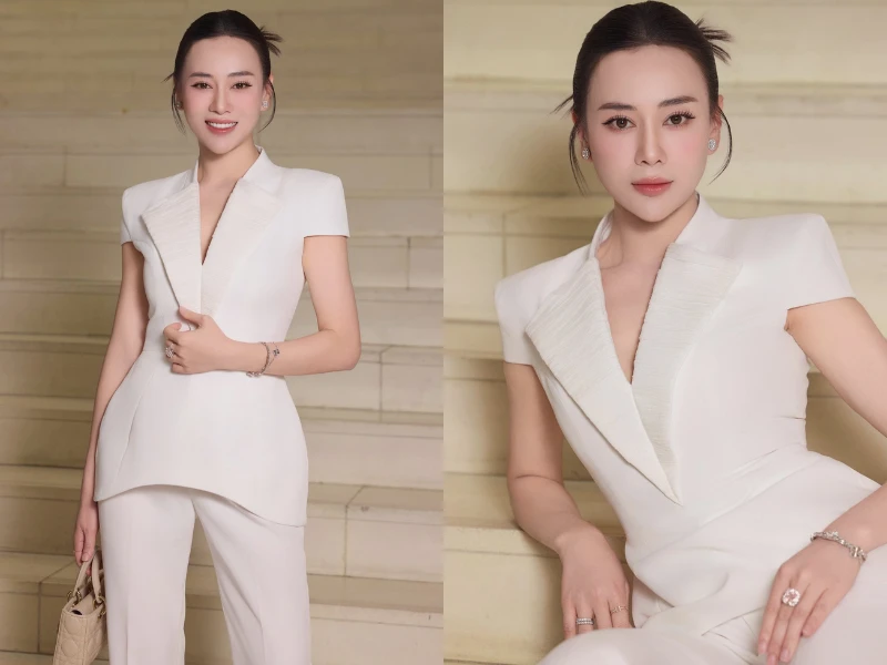 Thoát vai mẹ bỉm, Phương Oanh ra dáng "phu nhân tổng tài"