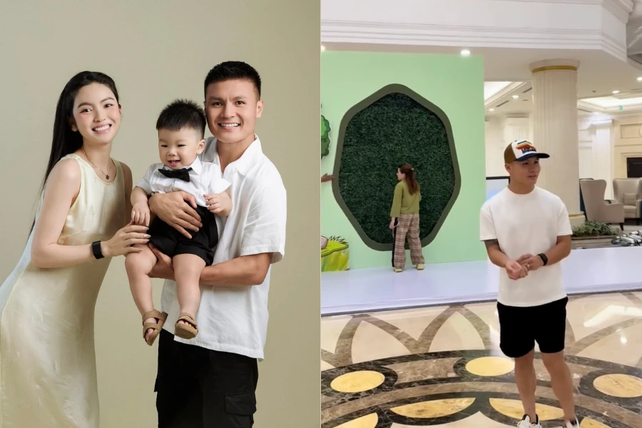 Quang Hải tổ chức tiệc thôi nôi hoành tráng cho con trai 