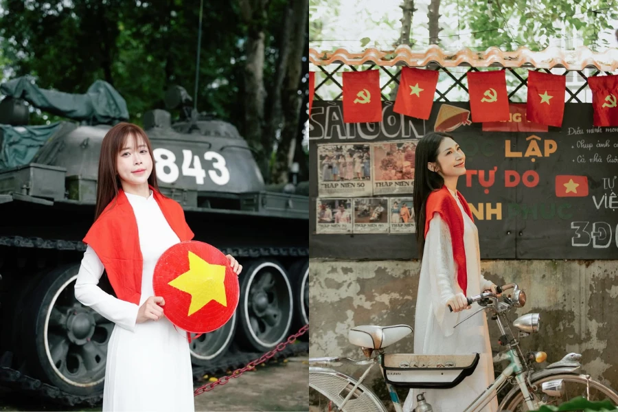 Dàn “chị đẹp” dịu dàng trong tà áo dài mừng đại lễ 2/9