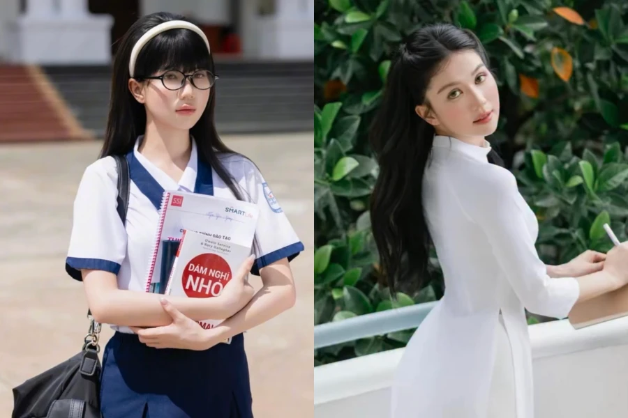 "Nữ hoàng nội y" khiến fan dụi mắt với hình tượng nữ sinh ngọt ngào