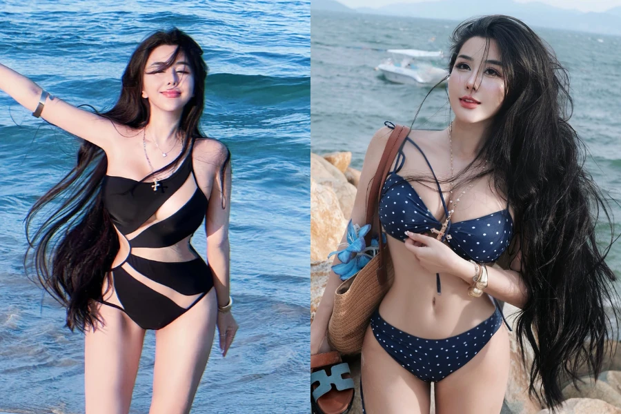 Hot girl Võ Ngọc Trân khoe giao diện đi biển cực bén