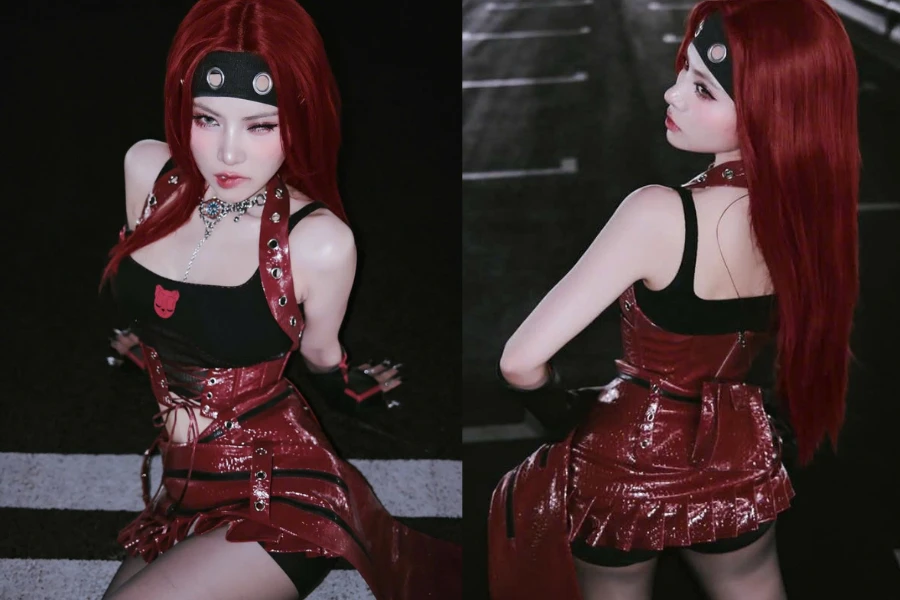 Em xinh Ngô Lan Hương khoe giao diện tóc đỏ cực "slay"