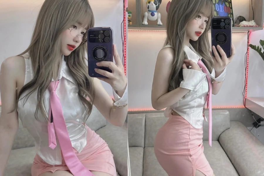 Hot girl "vịt hóa thiên nga" thả thính khiến fan "lụi tim"