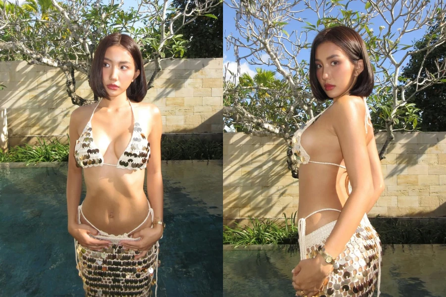 Huyền 2k4 khiến fan “bỏng mắt” khi xả ảnh đi Bali