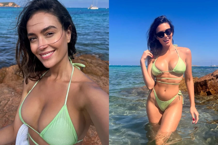 Nữ MC thể thao đình đám khoe dáng bốc lửa với bikini