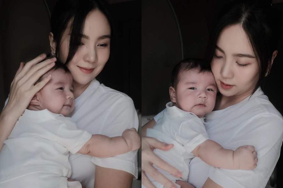 MC Mai Ngọc đăng tải khoảnh khắc ngọt ngào bên con đầu lòng