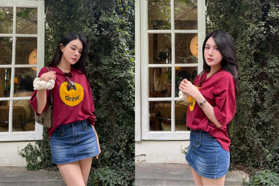 Bạn gái Văn Thanh tranh thủ khoe dáng nuột giữa thành Vinh