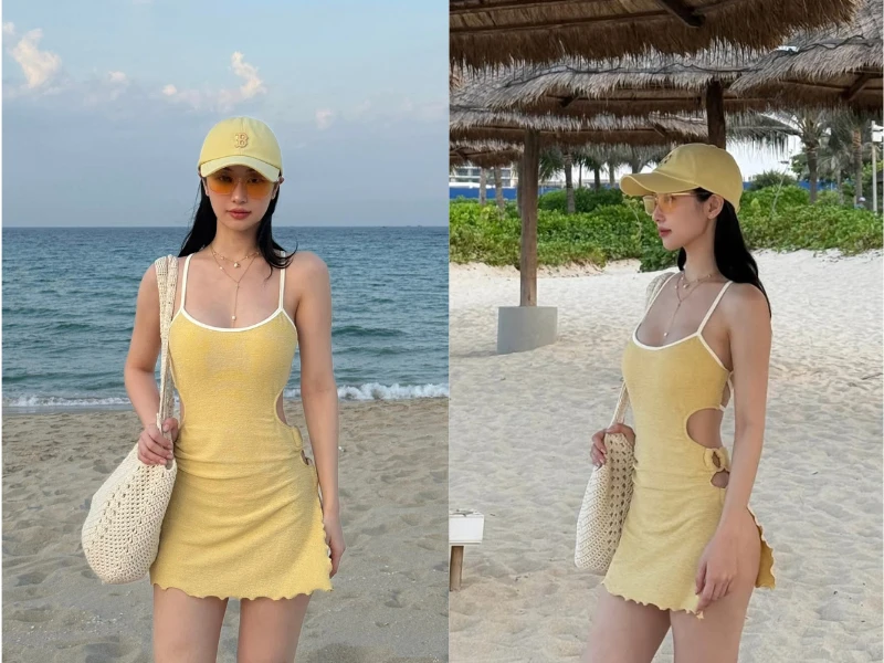 Jun Vũ khoe body tỉ lệ chuẩn với váy cắt xẻ táo bạo