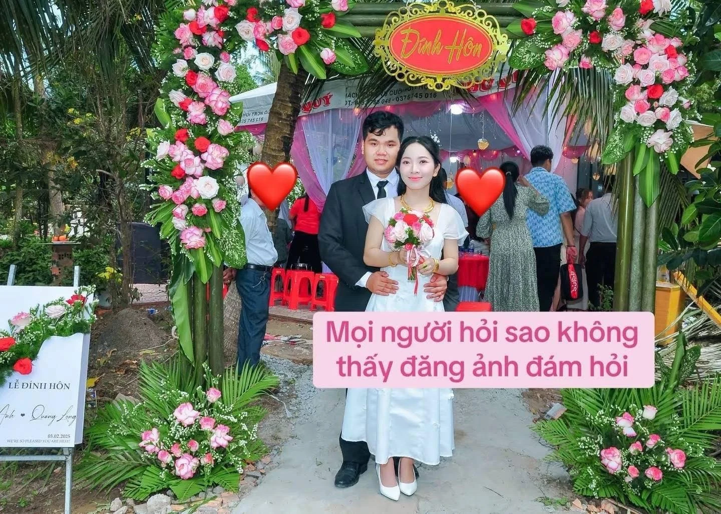Ảnh đám hỏi như xuyên không về năm 2000 viral mạng xã hội