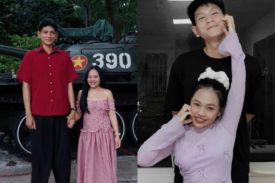 Chuyện tình vợ 1m53 chồng 1m96 viral khắp mạng xã hội