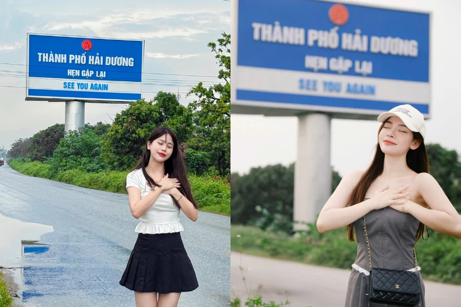 Hội "34 Hải Dương" rần rần check-in dưới tấm biển “tỉnh cũ”