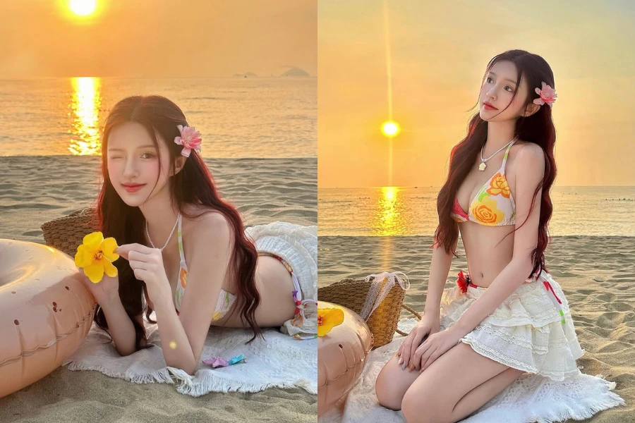 Ngắm loạt ảnh đi biển gây thương nhớ của hot girl Sài thành