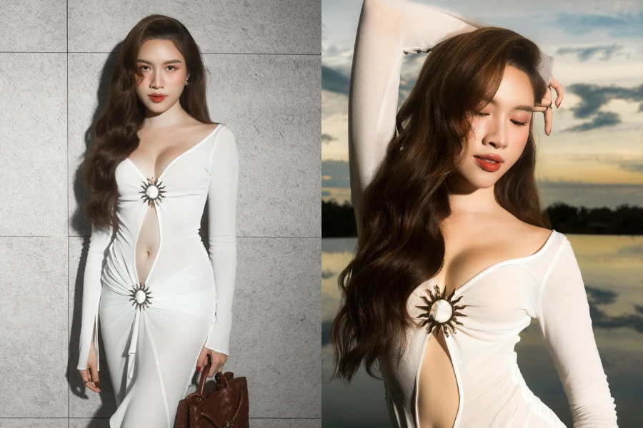 MC Thanh Thanh Huyền diện váy cắt xẻ táo bạo dự sự kiện