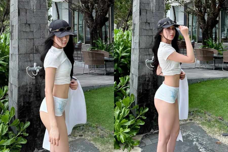 'Streamer cô giáo' diện mốt quần siêu ngắn thả dáng, khoe vòng 3 đầy đặn