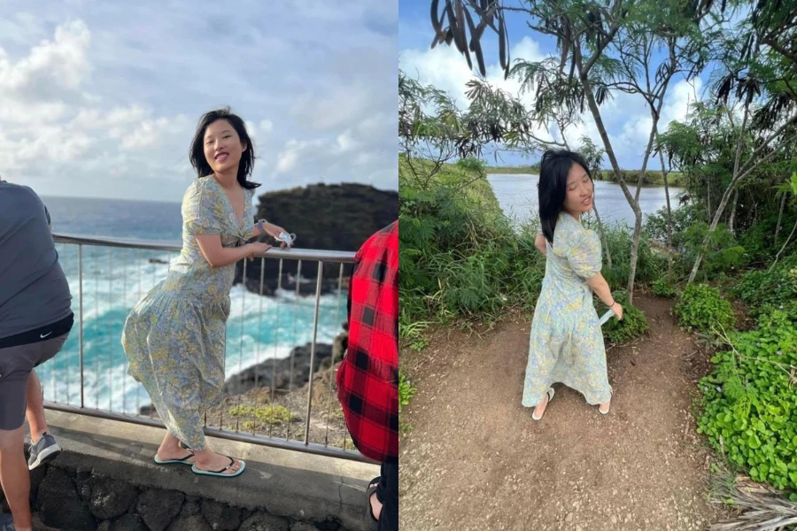 Nhờ bạn thân chụp ảnh, cô gái nhận kết "dở khóc dở cười"