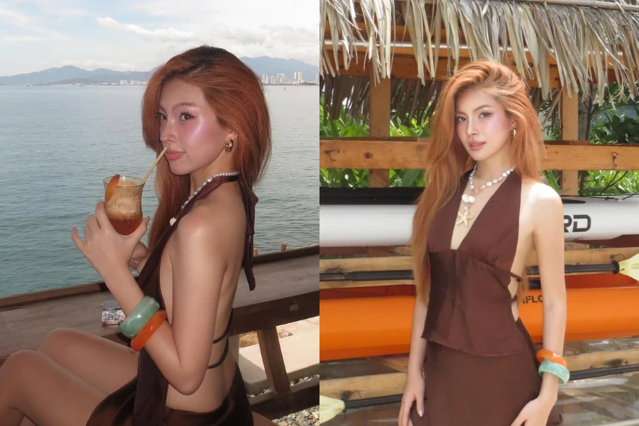 Hot girl Thụy Hân 'xả kho' loạt ảnh đi biển cực cuốn