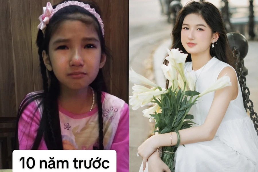 Hé lộ ảnh ngày bé của mỹ nhân xinh như hoa hậu “nàng Mơ”