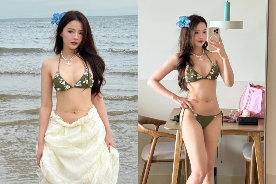 "Hot girl ảnh thẻ" hớp hồn fan với phong cách đi biển đầy cuốn hút