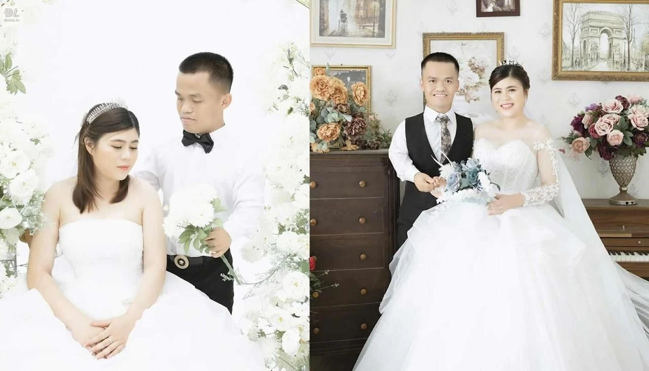 Chuyện tình chàng trai 1m28 cưới vợ 1m62 viral mạng xã hội