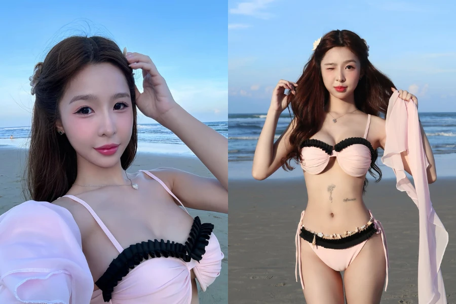 Tammy Phạm thả dáng bên bờ biển, thần thái miễn bàn