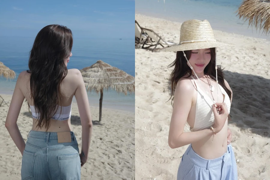 Ngắm loạt ảnh đi biển khoe vòng eo cực phẩm của Mèo Sao Hỏa