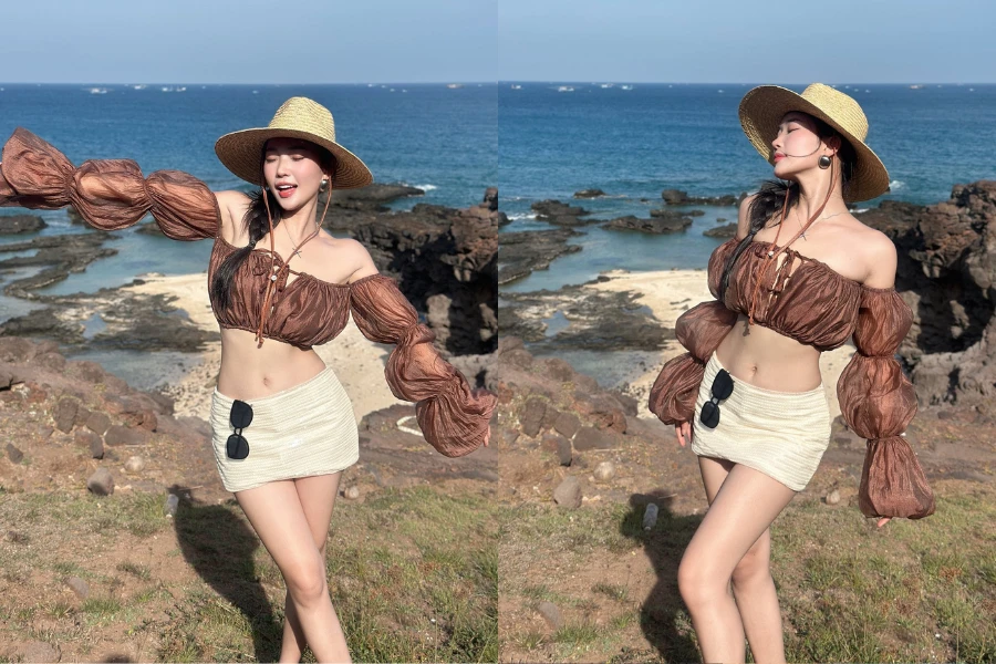 Mê Mẩn với giao diện đi biển của nàng mẫu ảnh Huệ Chi 