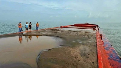 Bà Rịa - Vũng Tàu: Tạm giữ tàu vận chuyển 1.400m³ cát không rõ nguồn gốc
