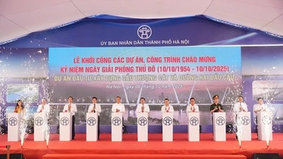 Hà Nội khởi công cầu Thượng Cát hơn 7.300 tỷ đồng