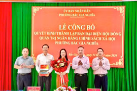 Lâm Đồng thành lập Ban đại diện Ngân hàng Chính sách xã hội cấp phường