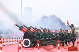 Dàn pháo lễ rền vang, khẳng định sự thiêng liêng ngày Tết Độc lập