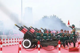 Dàn pháo lễ rền vang, khẳng định sự thiêng liêng ngày Tết Độc lập