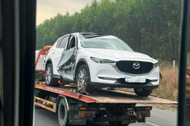 Ô tô lật trên cao tốc Phan Thiết – Dầu Giây, không có người bị thương