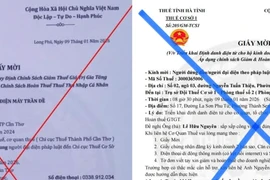 Giả mạo giấy mời làm việc với cơ quan thuế