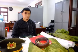 Đối tượng Thiện tại cơ quan điều tra.