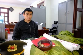 Đối tượng Thiện tại cơ quan điều tra.