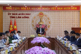 Lãnh đạo tỉnh Lâm Đồng họp khẩn bàn giải pháp khắc phục hậu quả sau đợt mưa lũ vừa qua.