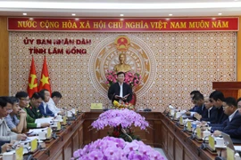 Lãnh đạo tỉnh Lâm Đồng họp khẩn bàn giải pháp khắc phục hậu quả sau đợt mưa lũ vừa qua.