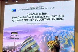 Ông Đinh Văn Tuấn - Tỉnh ủy viên, Phó Chủ tịch UBND tỉnh Lâm Đồng phát biểu tại sự kiện.