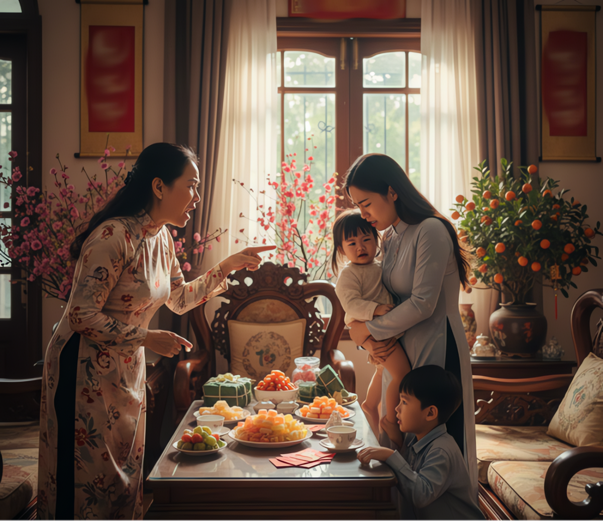 Tròn 7 cái Tết tôi mang danh "loại dâu con không nên nết" sau câu nói của mẹ chồng và quyết định dứt khoát của bố tụi nhỏ.