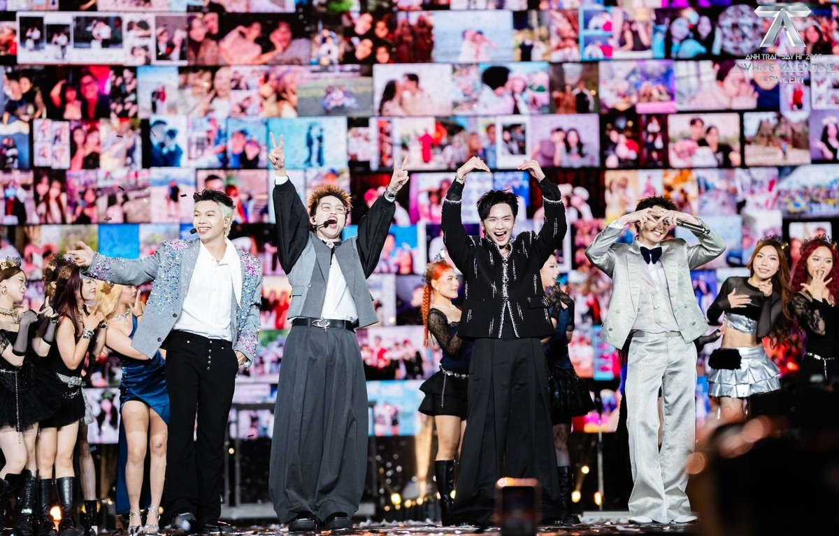 Hình ảnh trong đêm nhạc Anh trai "say hi" diễn ra tối 16/3. Ảnh: NSX.