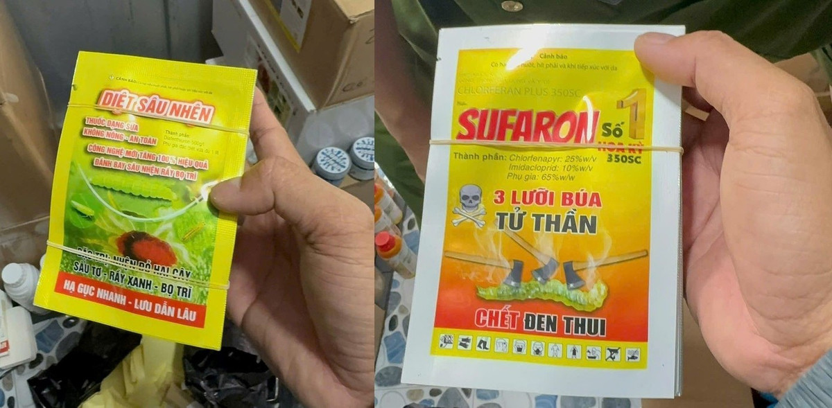 Nhiều nhãn hiệu thuốc BVTV bị các đối tượng làm giả. Ảnh: Công an Đắk Lắk.