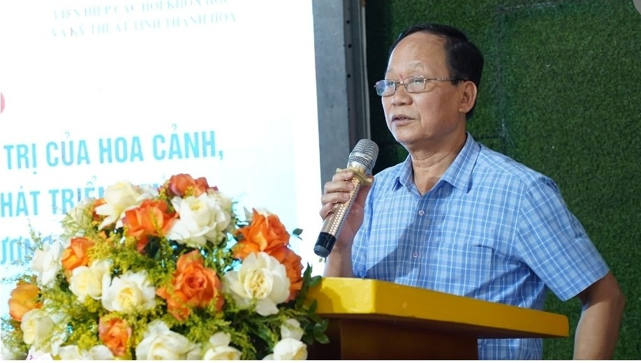 Ông Nguyễn Quốc Uy - Phó Chủ tịch Liên hiệp Hội tỉnh Thanh Hóa phát biểu tại Hội thảo Ông Nguyễn Quốc Uy - Phó Chủ tịch Liên hiệp Hội tỉnh Thanh Hóa phát biểu tại Hội thảo