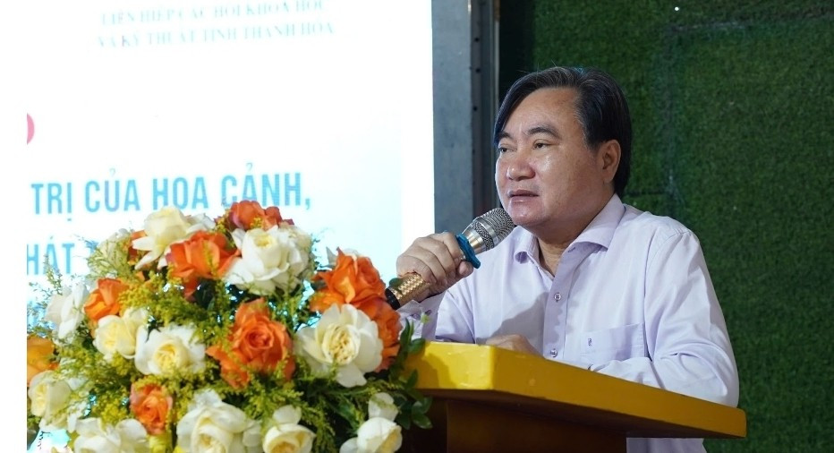 PGS.TS Phạm Quang Thao - Phó Chủ tịch Liên hiệp Hội Việt Nam phát biểu khai mạc PGS.TS Phạm Quang Thao - Phó Chủ tịch Liên hiệp Hội Việt Nam phát biểu khai mạc