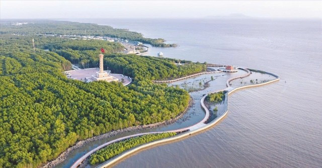 Mũi Cà Mau góc nhìn từ trên cao